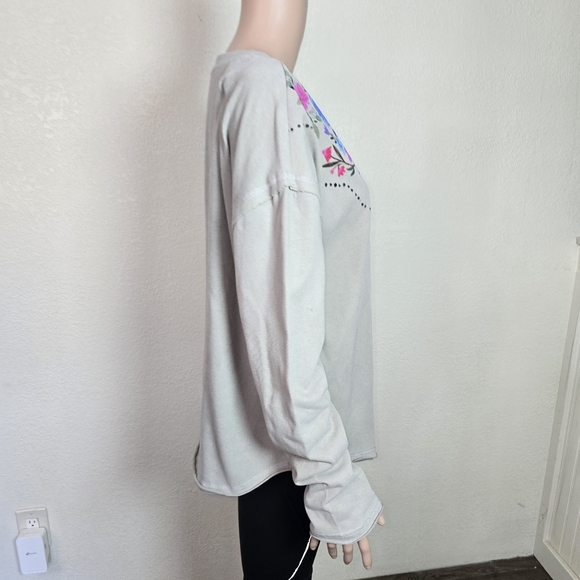 Natural Life Floral Pullover Long Sleeve Top Size Small - Picture 4 of 12